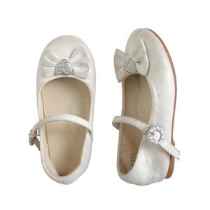 Toddler Girls Dream Pairs Ivory Mary Jane Ballerina Flats Size 9T